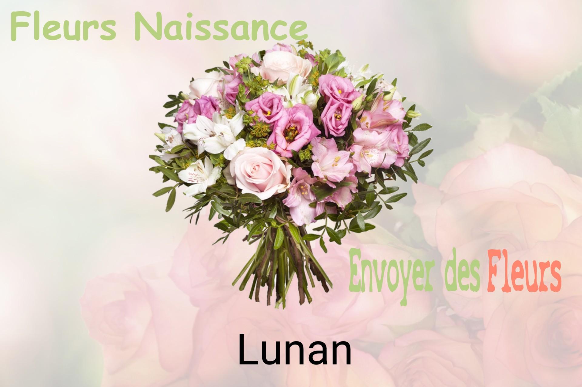 Bouquet de fleurs de naissance livré à Lunan